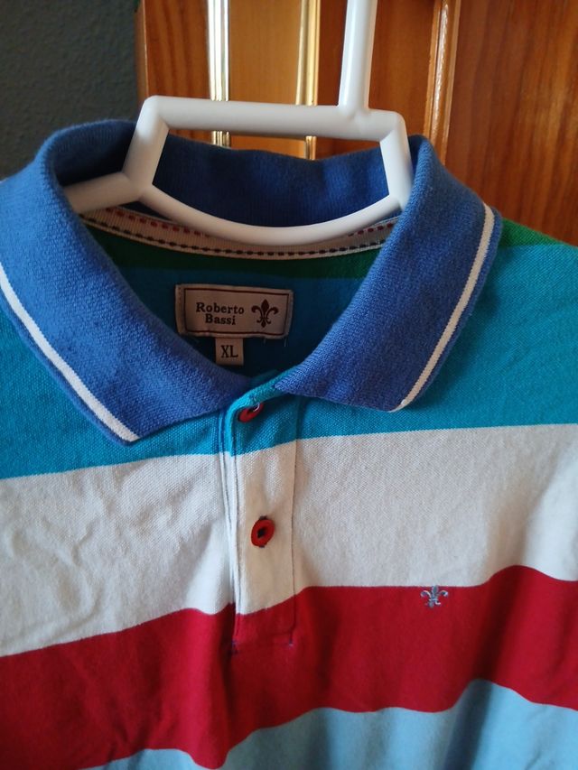 Polo Roberto Bassi multicolor XL