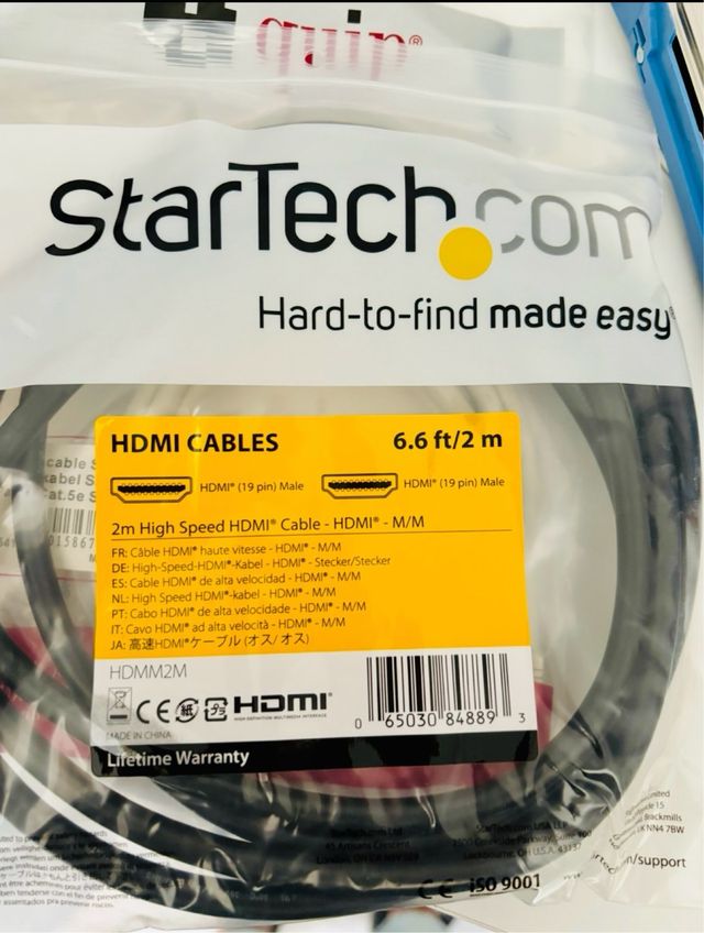 Cable StarTech 2m. HDMI
-> HDMI