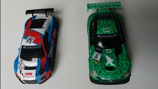 Audi R8 y Mercedes AMG GT3 escala 1:43 scalextric.