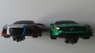 Audi R8 y Mercedes AMG GT3 escala 1:43 scalextric.