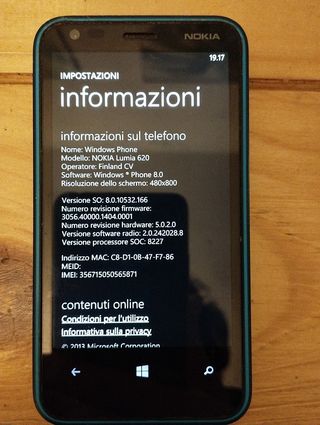 Nokia Lumia 620 Blu