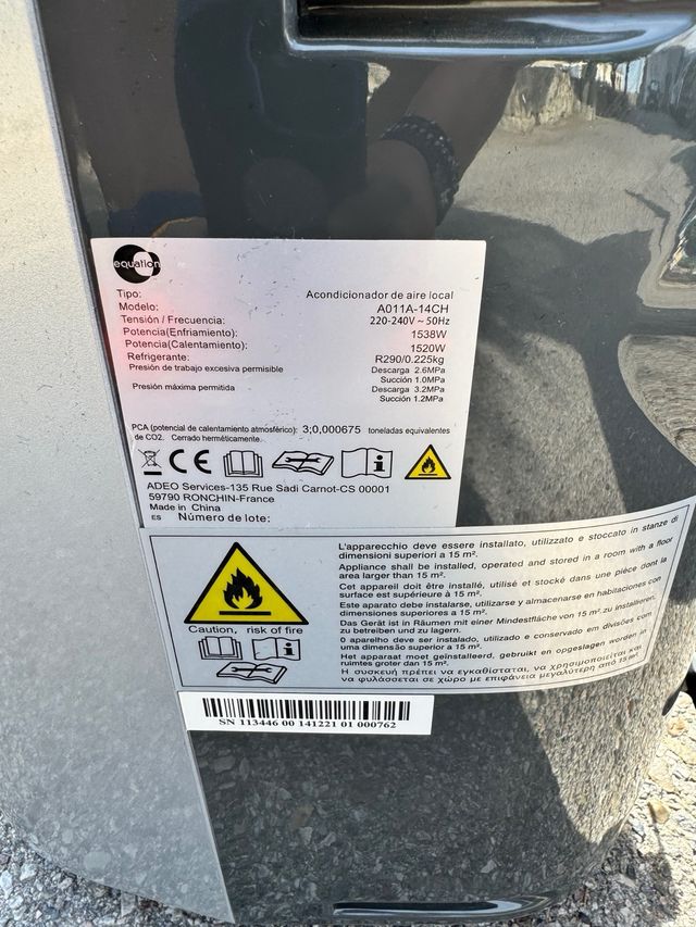 Aire acondicionado Equation A011A-14CH