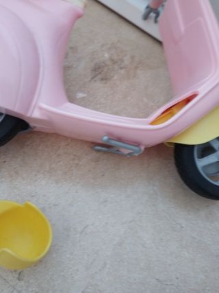 Moto scooter Barbie rosa