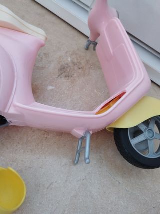 Moto scooter Barbie rosa