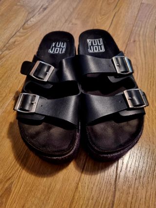 Sandalias plataforma negras