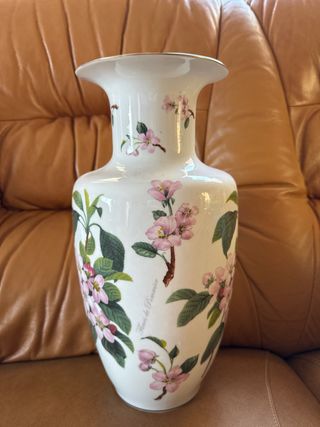 Jarrón porcelana Flores de Pommier