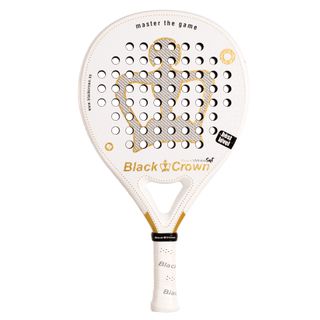 Pala Pádel Black Crown Piton White Soft
