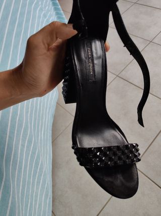 Sandali Zara neri tacco alto