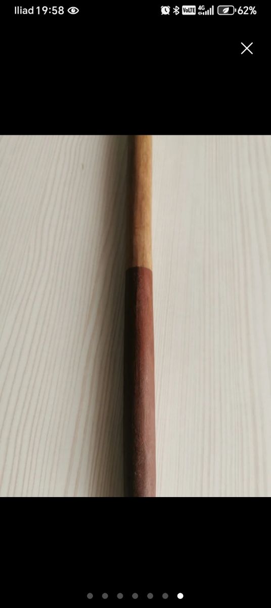 Bastone africano testa ippopotamo 