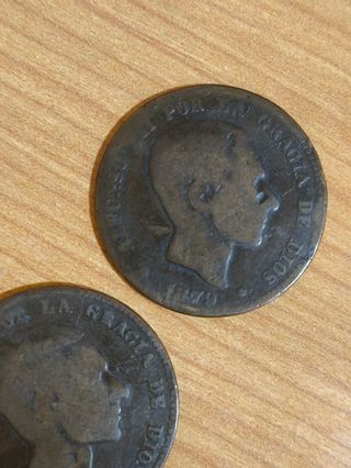MONEDAS AÑOS 1.878 - 1.879