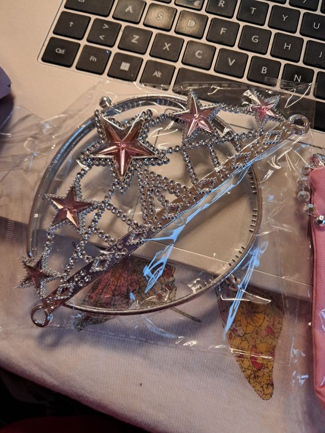 Costume principessa bambina rosa taglia 130 7-8 an