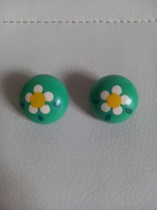 Orecchini vintage fiori - clip