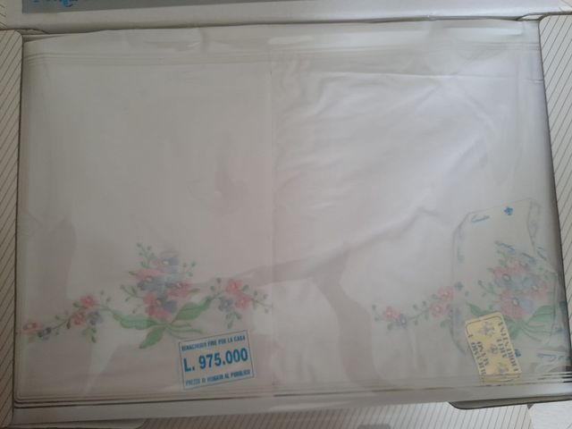 Completo letto Tombolo arte Fiorentina