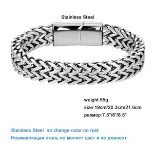 Lote Pulsera hombre NUEVA - 19cm + reloj de mujer