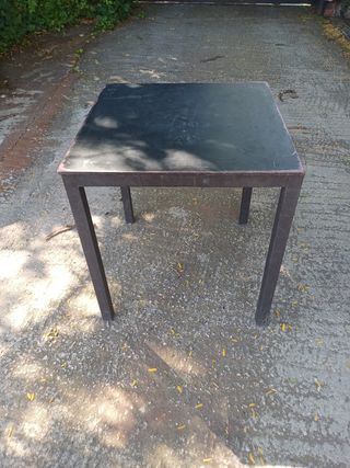 2 Mesas de terraza de metal SOLO LAS MESAS