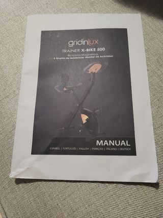Bicicleta estática Gridinlux X-Bike 500