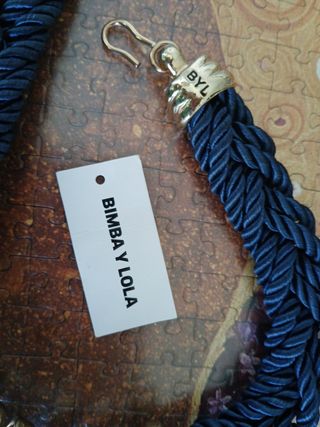 Collar Bimba y Lola - Azul y Dorado