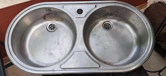 Fregadero doble acero inoxidable