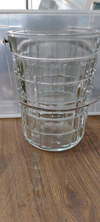Cubitera cristal - 16cm - Asa metálica