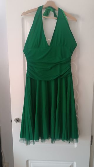Vestido Adolfo Domínguez verde