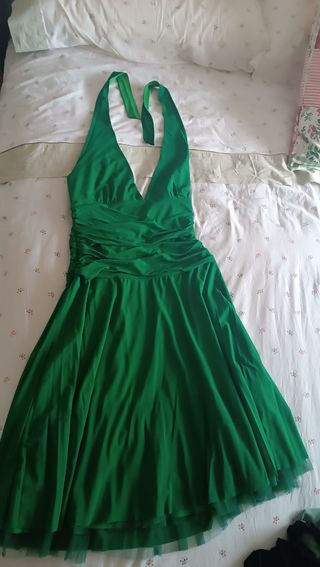 Vestido Adolfo Domínguez verde
