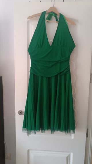 Vestido Adolfo Domínguez verde