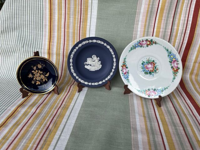 3 Platos Decorativos Vintage