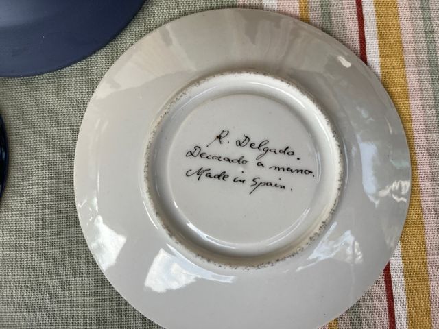 3 Platos Decorativos Vintage