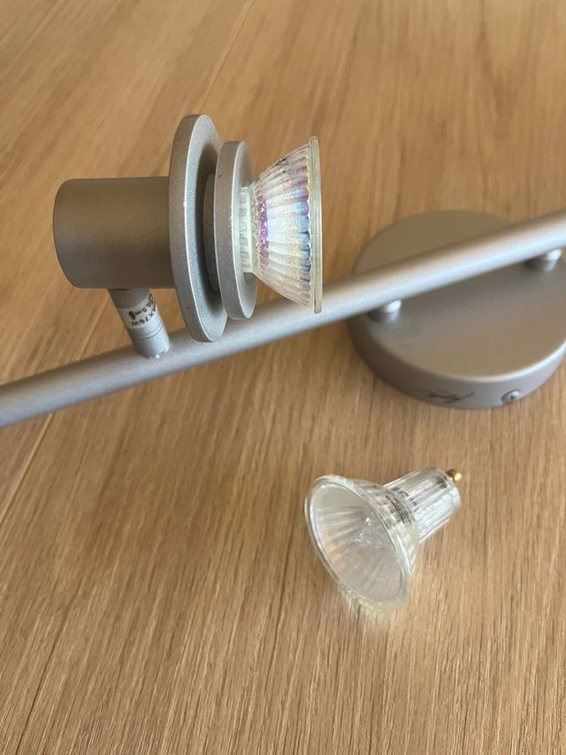 Lampara plafón de techo 4 focos orientables