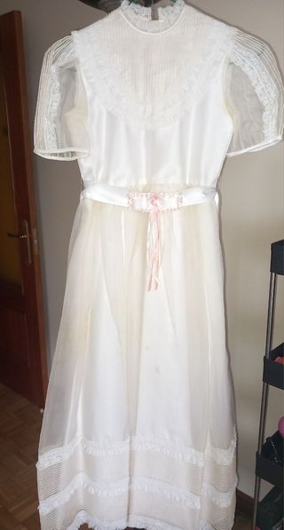 Vestido+cancan comunión 112 largo. 27 cintura