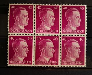 Bloque sellos III Reich Hitler Alemania