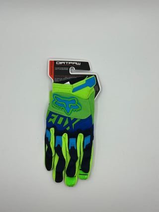 Guantes Fox Dirtpaw - Verde y Azul