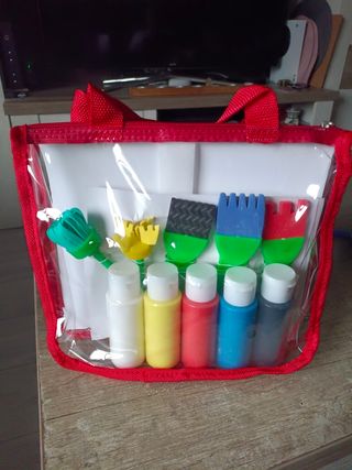 Set Pintura Infantil - 5 Colores