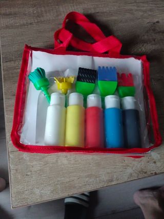 Set Pintura Infantil - 5 Colores