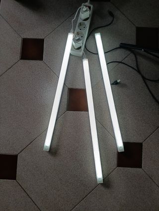 3 barras LED blancas con USB