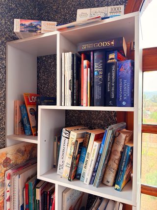 Estantería blanca librería -madera-