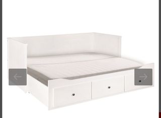 Cama doble extensible IKEA juvenil infantil blanca