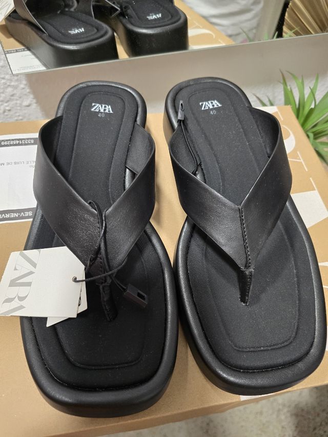 Sandalias Zara de Piel
