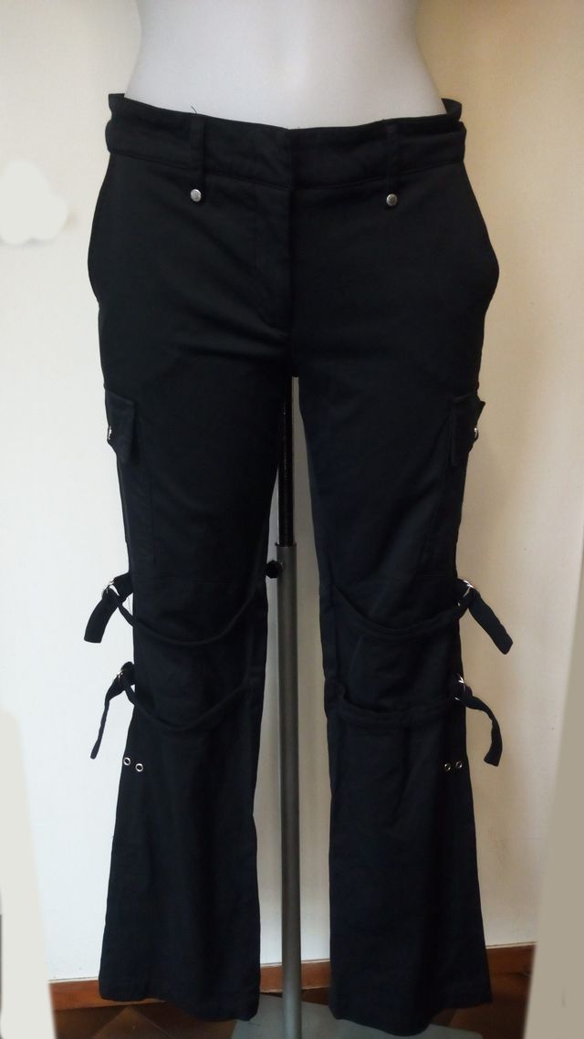 FLAVIO CASTELLANI Pantaloni con fibbie cargo