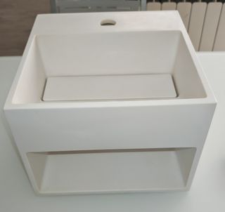 Lavabo cerámico blanco de Diseño. Marca Cosmic