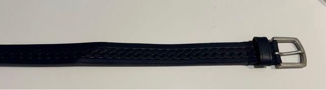 Cinturón trenzado negro 90cm