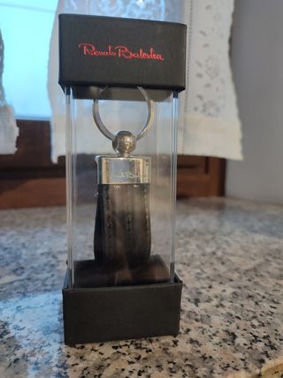 Portachiavi in pelle nero