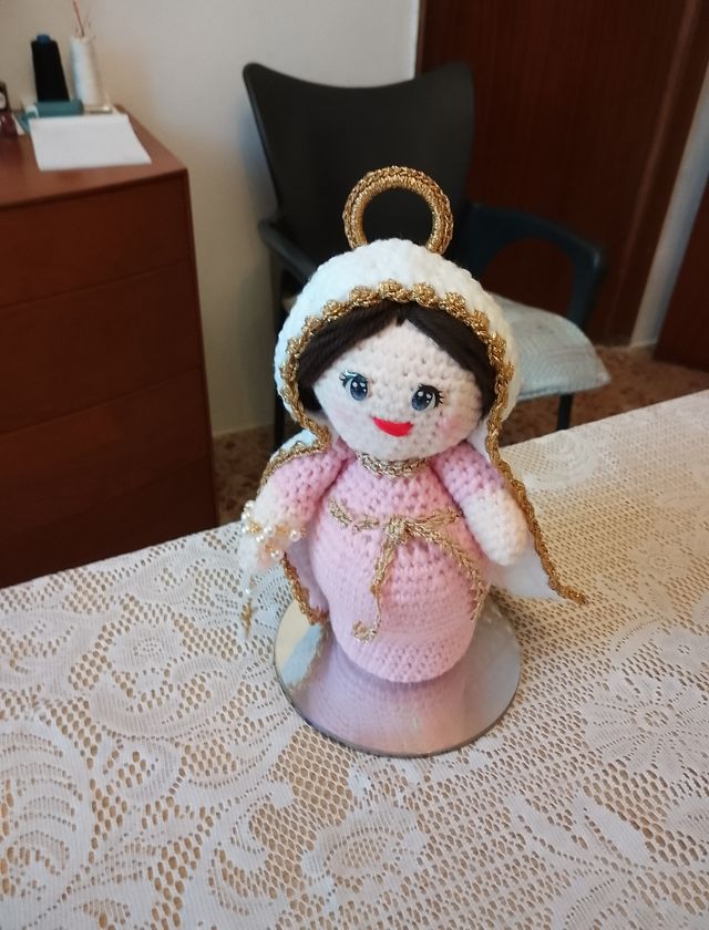 Muñecoc a ganchillo  Primera Comunión