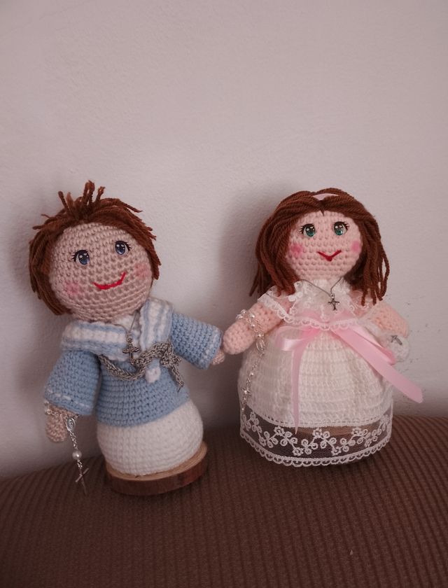 Muñecoc a ganchillo  Primera Comunión