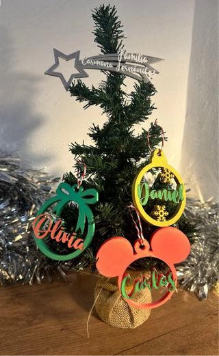 Estrella para árbol de navidad personalizada