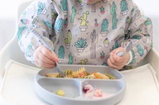 Babero manga larga Bumkins Cactus libre de BPA,...