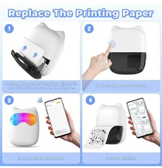 Mini impresora térmica portátil