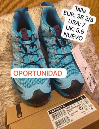 Zapatillas Salomon XAPro 3DW.NUEVO.EUR 38 2/3.USA7