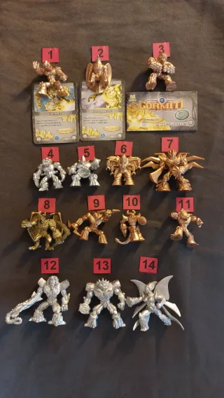 Gormiti Figure Oro & Argento