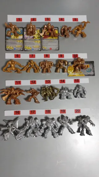 Gormiti Figure Oro & Argento